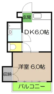 鏡川コートハウス【4階】の間取り