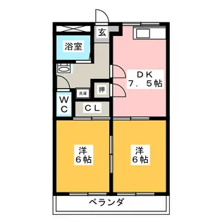 ハイツA-2【1階】の間取り