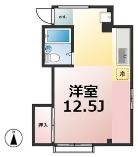 コーポサンノーブル【3階】の間取り