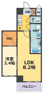 ソルテラス甲子園口クレアスト【2階】の間取り