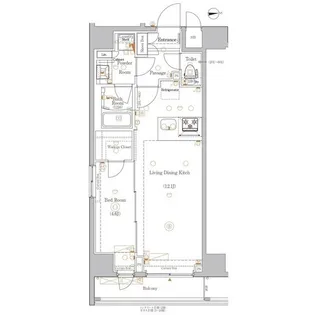 BPRレジデンス浅草【6階】の間取り