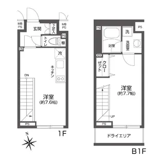 LEGALAND高円寺【1階】の間取り