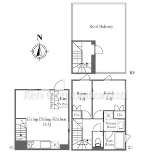 Nishiogi comichi terrace【1階】の間取り