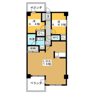メイツ北千住【5階】の間取り