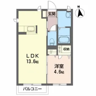 シャーメゾン・ポプラ【1階】の間取り