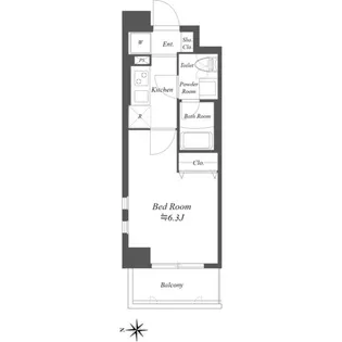 カリーノ西国分寺【5階】の間取り