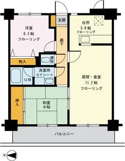 ウィングス葛西【5階】の間取り