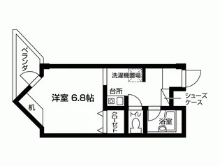 グランメール南江口【5階】の間取り