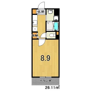 ドーム平野【4階】の間取り