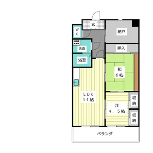 ラフィーネ牧の原【3階】の間取り