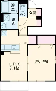 プルミエール野澤 G【1階】の間取り