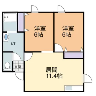 シティハイムAYA【1階】の間取り