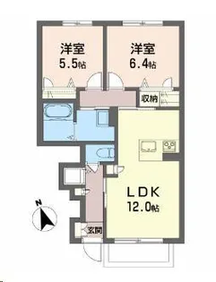 メゾンマストすわ町(メゾンマストスワマチ)【1階】の間取り
