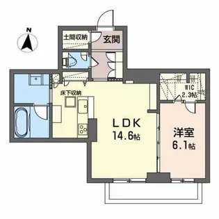 ベレオ北四番丁【1階】の間取り