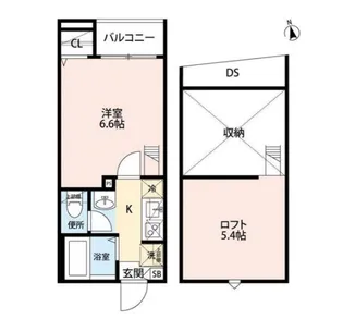 ログリア【3階】の間取り