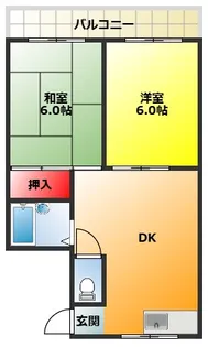 大阪府大阪市東淀川区豊新5【マンション】の間取り