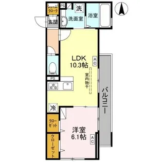 D-room Fiore ”N”【3階】の間取り