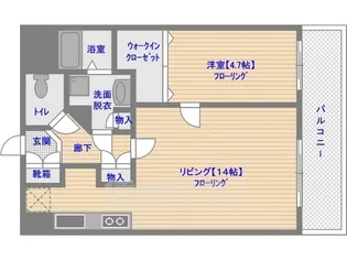 クリエート平尾駅前【5階】の間取り