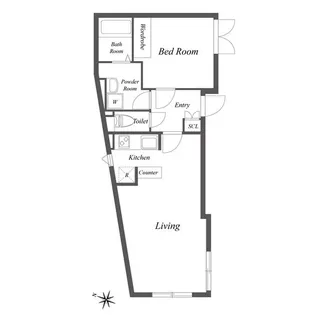 ルクレ千石【4階】の間取り