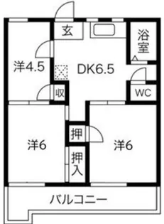 グリーンハイツはりま【1階】の間取り