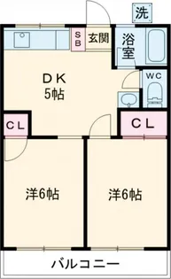 シティハイムリバーサイド【1階】の間取り