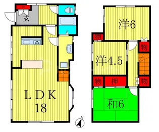 千葉県柏市戸張【一戸建】の間取り
