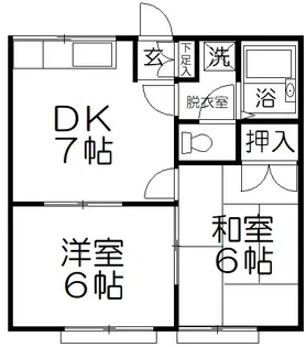 藤栄コーポ【2階】の間取り