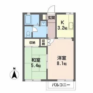 ピュアハイム A【2階】の間取り