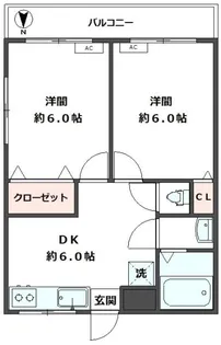 東京都足立区鹿浜3【アパート】の間取り
