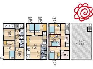 Hana house【3階】の間取り