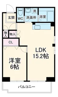 リバーサイドMAKIBA【1階】の間取り