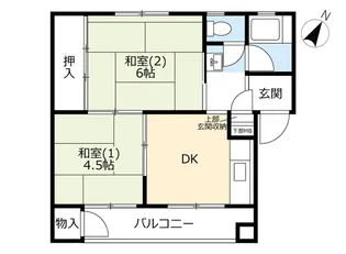 UR公田町【1階】の間取り