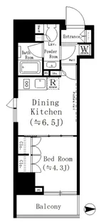 ルフォンプログレ文京湯島【5階】の間取り