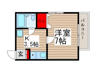 サンモ-ル松戸【2階】の間取り