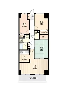 神奈川県横浜市金沢区釜利谷東2【マンション】の間取り