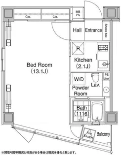 東京都渋谷区恵比寿西1【マンション】の間取り