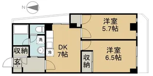 ロイヤルヒルズ中野【5階】の間取り