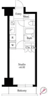 グランスイート銀座レスティモナーク【7階】の間取り