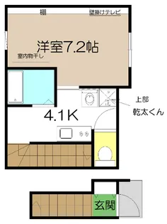 アバンギャルド・インター【2階】の間取り
