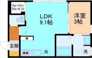 サン・ステージ今泉A棟【1階】の間取り