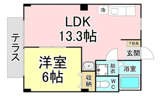 福岡県北九州市門司区大字田野浦【アパート】の間取り