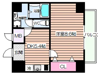 ES-Grande大阪同心【4階】の間取り