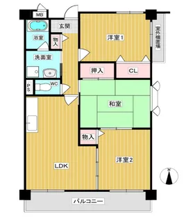 プロパティ・ユー【2階】の間取り