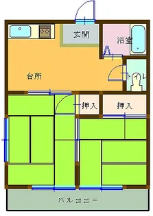 かなめハイツ【2階】の間取り