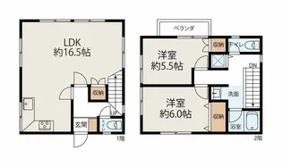 神奈川県横浜市中区本牧町2【一戸建】の間取り