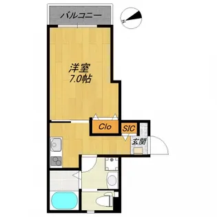 メルキュールハウスII【1階】の間取り