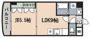 ロイヤルパレス【4階】の間取り