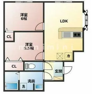 熊本県熊本市東区山ノ内3【アパート】の間取り
