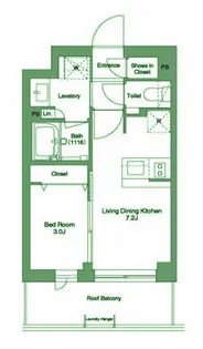 コンフォリア戸越公園【4階】の間取り