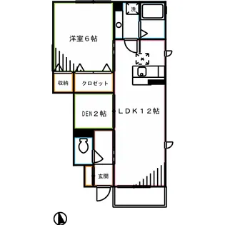 エーデル【1階】の間取り